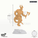 Demons of Abyss Tabletop-Miniatur (75mm Scale / V1) - 89 mm hoch, 60 mm Base - DM Stash 3D-Druck von Qumi
