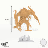 Depth Dismemberer tabletop miniature - 83 mm tall, 51 mm base, 1+1 part assembly - DM Stash 3D print by Qumi