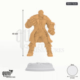 Derek Tabletop-Miniatur (32mm Scale) - 40 mm hoch, 25 mm Base, 1 Körperteil + 1 Base - DM Stash 3D-Druck von Qumi