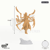 Dirthana Spider Sorceress tabletop miniature (32mm scale) - 53 mm tall, 25 mm base - DM Stash 3D print by Qumi