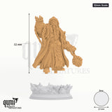 Dorgrid Darnane tabletop miniature (32mm Scale) - 32 mm tall, 23 mm base, 1+1 part assembly - DM Stash 3D print by Qumi
