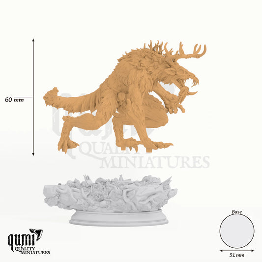 Dreadclaw Tabletop-Miniatur - 60 mm hoch, 51 mm Base, 1 Körperteil + 1 Base - DM Stash 3D-Druck von Qumi