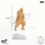 Elwahid tabletop miniature (75mm) - 101 mm tall, 60 mm base, 1+1 part assembly - DM Stash 3D print by Qumi