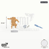 Exotic Warrior Embernos tabletop miniature (32mm Scale) - 40 mm tall, 24 mm base - DM Stash 3D print by Qumi