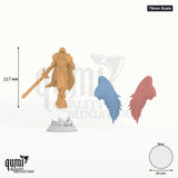 Eranameli tabletop miniature (75mm Scale) - 150 mm tall, 121 mm wingspan, 60 mm base - DM Stash 3D print by Qumi