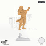 Bard Ereviel Tabletop-Miniatur (75mm Scale) - 97 mm hoch, 60 mm Base, 1 Körperteil + 1 Base - DM Stash 3D-Druck von Qumi