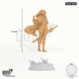 Erina tabletop miniature (75mm Scale) - 93 mm tall, 60 mm base, 1+1 part assembly - DM Stash 3D print by Qumi