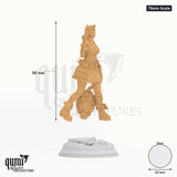 Eryial tabletop miniature (75mm Scale) - 98 mm tall, 60 mm base, 1+1 part assembly - DM Stash 3D print by Qumi