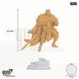 Eulysses tabletop miniature (75mm) - 102 mm tall, 60 mm base, 1+1 part assembly - DM Stash 3D print by Qumi