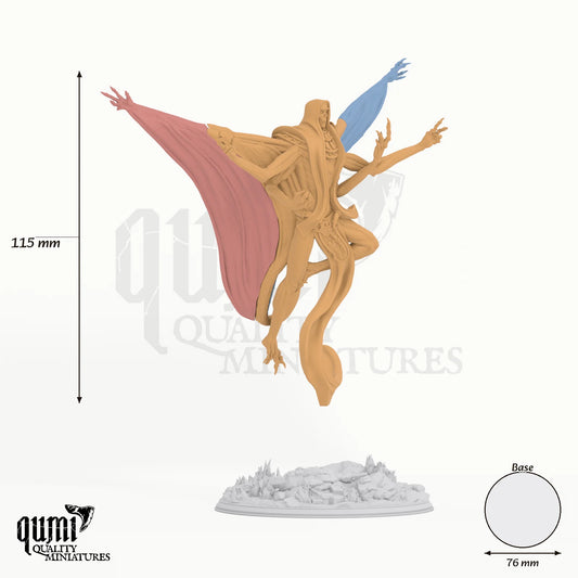 Ancient Monstrosity Exelian the Forbidden Tabletop-Miniatur - 116 mm hoch, 76 mm Base - DM Stash 3D-Druck von Qumi