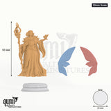 Feena tabletop miniature (32mm Scale) - 50 mm tall, 25 mm base, 3+1 part assembly - DM Stash 3D print by Qumi