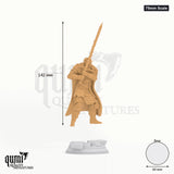 Field Marshal Kurt tabletop miniature (75mm Scale) - 142 mm tall, 60 mm base, 1+1 part assembly - DM Stash 3D print by Qumi