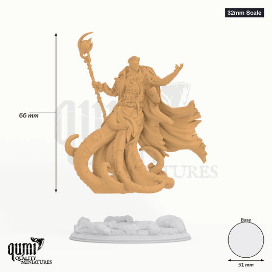 Frederik Tabletop-Miniatur (32mm Scale) - 66 mm hoch, 51 mm Base, 1 Körperteil + 1 Base - DM Stash 3D-Druck von Qumi