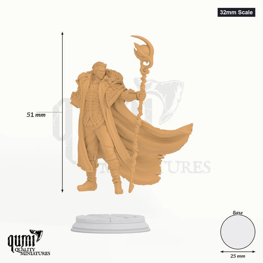 Frederik Vahlen Tabletop-Miniatur (32mm Scale) - 51 mm hoch, 25 mm Base, 1 Körperteil + 1 Base - DM Stash 3D-Druck von Qumi