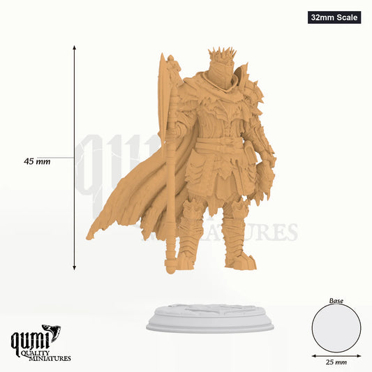 Gerhardt tabletop miniature (32mm Scale) - 45 mm tall, 25 mm base, 1+1 part assembly - DM Stash 3D print by Qumi