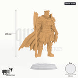 Gerhardt tabletop miniature (75mm Scale) - 105 mm tall, 60 mm base, 1+1 part assembly - DM Stash 3D print by Qumi