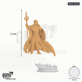 Glydnos tabletop miniature (32mm Scale) - 55 mm tall, 25 mm base, 1+1 part assembly - DM Stash 3D print by Qumi