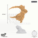 Gresnos Tabletop-Miniatur (75mm Scale) - 106 mm hoch, 60 mm Base, 1 Körperteil + 1 Base - DM Stash 3D-Druck von Qumi