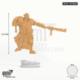 Half Orc Vampiric Chef Gunthrak Tabletop-Miniatur (75mm / No Mask) - 117 mm hoch, 60 mm Base - DM Stash 3D-Druck von Qumi