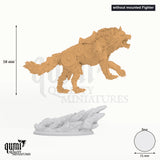 Skjolnir & Haarn tabletop miniature (without mounted Fighter) - 58 mm tall, 51 mm base - DM Stash 3D print by Qumi