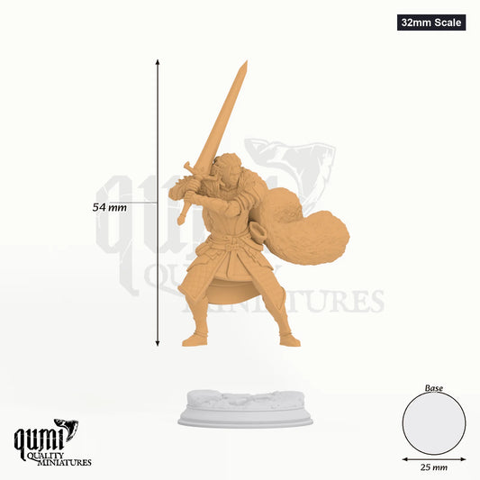 Harias of the Borderlands Tabletop-Miniatur (32mm Scale) - 54 mm hoch, 25 mm Base - DM Stash 3D-Druck von Qumi