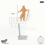 Harvold tabletop miniature (32mm) - 42 mm tall, 25 mm base, 1+2 part assembly - DM Stash 3D print by Qumi