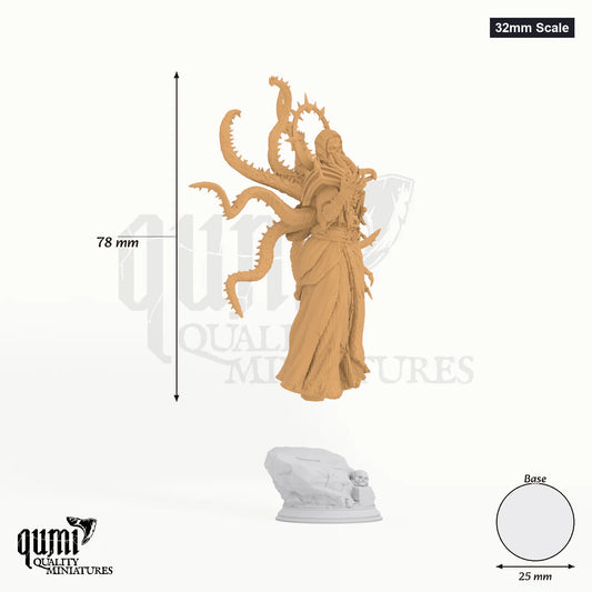 Hendrak Tabletop-Miniatur (32mm Scale) - 78 mm hoch, 25 mm Base, 1 Körperteil + 1 Base - DM Stash 3D-Druck von Qumi
