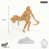 Hera tabletop miniature (75mm Scale) - 93 mm tall, 60 mm base, 1+1 part assembly - DM Stash 3D print by Qumi