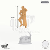 Heron Tabletop-Miniatur (32mm Scale) - 41 mm hoch, 25 mm Base, 1 Körperteil + 1 Base - DM Stash 3D-Druck von Qumi