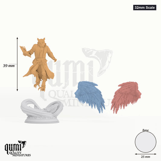 Hoover Brightfeather Tabletop-Miniatur (32mm Scale) - 54 mm hoch, 49 mm Spannweite, 25 mm Base - DM Stash 3D-Druck von Qumi