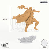 Ice Heart tabletop miniature (75mm Scale) - 117 mm tall, 60 mm base, 1+1 part assembly - DM Stash 3D print by Qumi