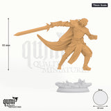 Illirian tabletop miniature (75mm Scale) - 95 mm tall, 60 mm base, 1+1 part assembly - DM Stash 3D print by Qumi
