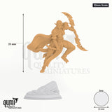 Ilyara Deri tabletop miniature (32mm Scale) - 39 mm tall, 25 mm base, 1+1 part assembly - DM Stash 3D print by Qumi