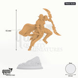 Ilyara Deri tabletop miniature (75mm Scale) - 92 mm tall, 60 mm base, 1+1 part assembly - DM Stash 3D print by Qumi