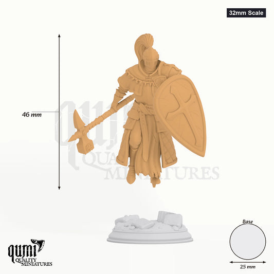 Jeremus Tabletop-Miniatur (32mm Scale) - 46 mm hoch, 25 mm Base, 1 Körperteil + 1 Base - DM Stash 3D-Druck von Qumi