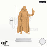 Kael tabletop miniature (32mm Scale) - 42 mm tall, 25 mm base, 1+1 part assembly - DM Stash 3D print by Qumi