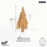 Kahlia Birdsong tabletop miniature (32mm Scale) - 47 mm tall, 25 mm base, 1+1 part assembly - DM Stash 3D print by Qumi