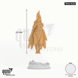 Kahlia Birdsong tabletop miniature (75mm Scale) - 110 mm tall, 60 mm base, 1+1 part assembly - DM Stash 3D print by Qumi