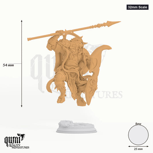 Kigari Tabletop-Miniatur (32mm Scale) - 54 mm hoch, 25 mm Base, 1 Körperteil + 1 Base - DM Stash 3D-Druck von Qumi