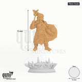 Kilda tabletop miniature (75mm Scale) - 75 mm tall, 51 mm base, 1+1 part assembly - DM Stash 3D print by Qumi