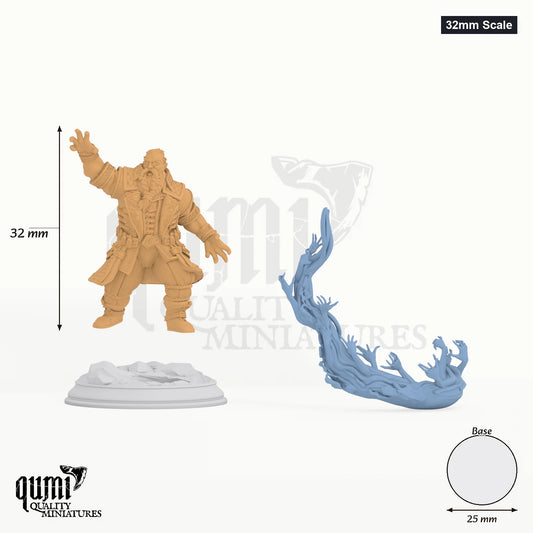 Korgrin Tabletop-Miniatur (32mm Scale) - 43 mm hoch, 25 mm Base, 2 Körperteile + 1 Base - DM Stash 3D-Druck von Qumi