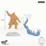 Korgrin Tabletop-Miniatur (75mm Scale) - 101 mm hoch, 60 mm Base, 2 Körperteile + 1 Base - DM Stash 3D-Druck von Qumi