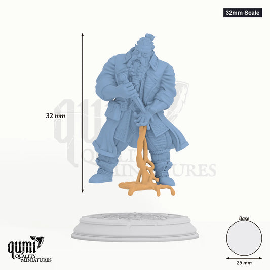 Korgrin Bloodstone Tabletop-Miniatur (32mm Scale) - 32 mm hoch, 25 mm Base - DM Stash 3D-Druck von Qumi