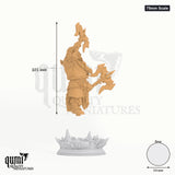 Korthart Tabletop-Miniatur (75mm Scale) - 101 mm hoch, 54 mm Base, 1 Körperteil + 1 Base - DM Stash 3D-Druck von Qumi