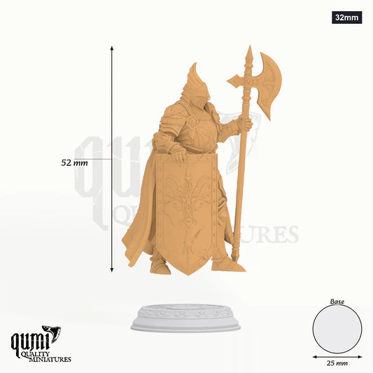 Lars tabletop miniature (32mm) - 52 mm tall, 25 mm base, 1+1 part assembly - DM Stash 3D print by Qumi