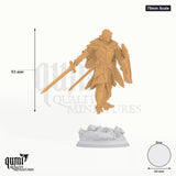 Leopold tabletop miniature (75mm Scale) - 93 mm tall, 60 mm base, 1+1 part assembly - DM Stash 3D print by Qumi