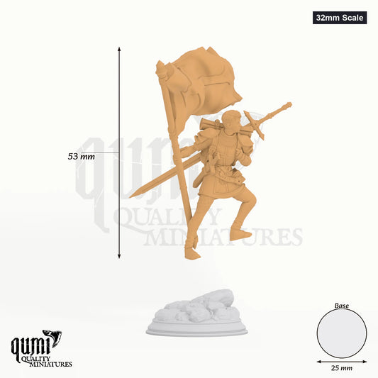 Lionel Tabletop-Miniatur (32mm Scale) - 53 mm hoch, 25 mm Base, 1 Körperteil + 1 Base - DM Stash 3D-Druck von Qumi