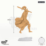 Lothar tabletop miniature (32mm Scale) - 48 mm tall, 25 mm base, 1+1 part assembly - DM Stash 3D print by Qumi