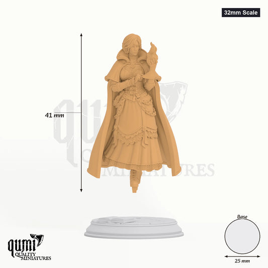 Lune de la Rue Tabletop-Miniatur (32mm Scale) - 41 mm hoch, 25 mm Base, 1 Körperteil + 1 Base - DM Stash 3D-Druck von Qumi