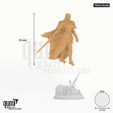 Lydia M tabletop miniature (32mm Scale) - 39 mm tall, 23 mm base, 1+1 part assembly - DM Stash 3D print by Qumi